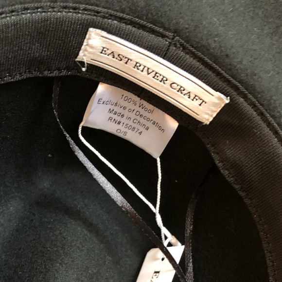Black East River Craft Wool Fedora Hat - Picture 2 of 5
